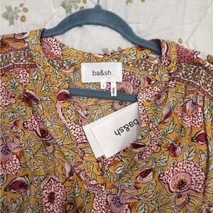 Ba&sh Women's Floral Blouse - Yellow and Pink